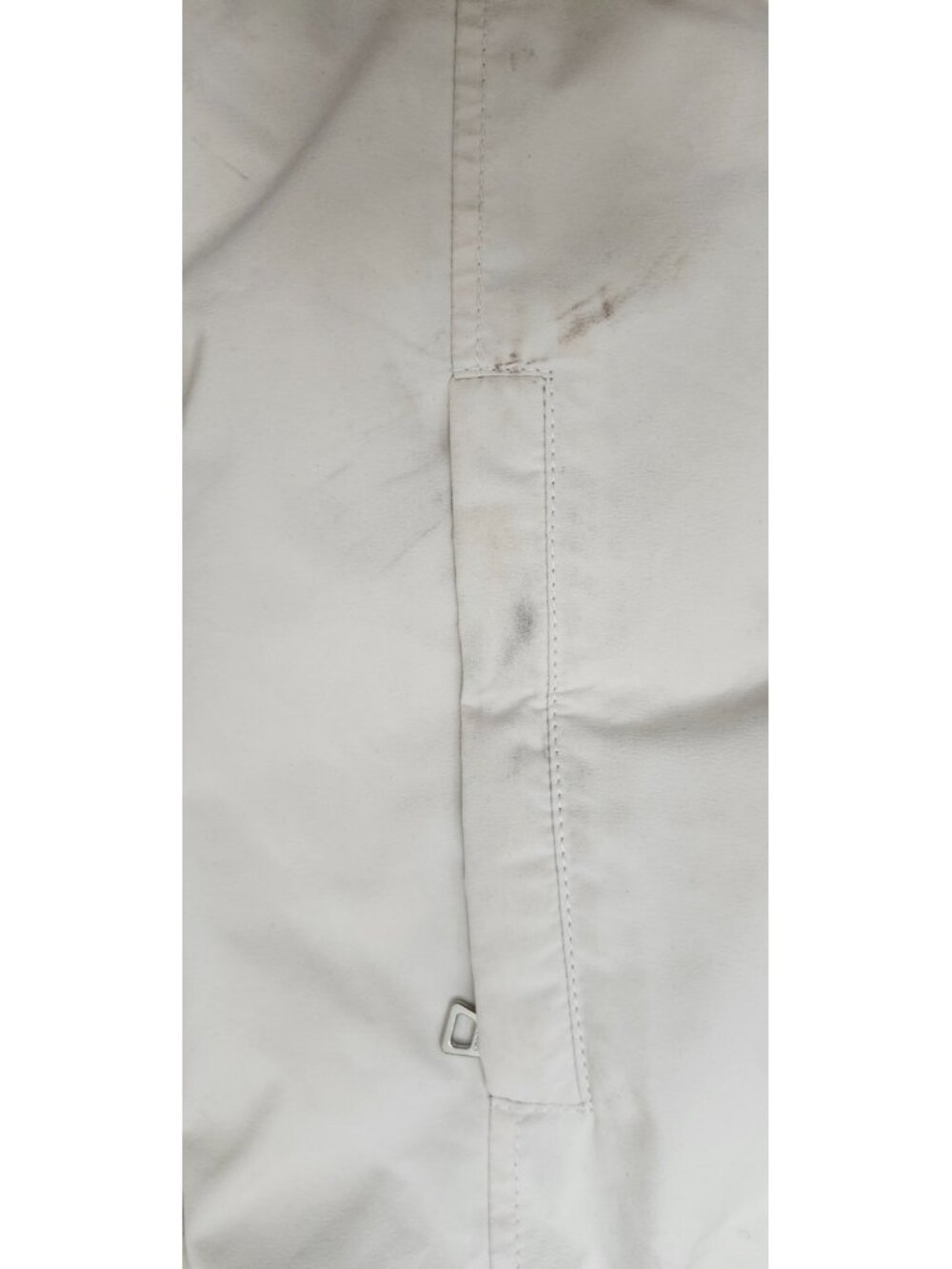 PRADA Sport Linea Rossa Gore-Tex Jacket Womens 42 White Real Fur Hood Nylon Coat - Picture 16 of 16